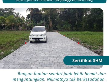 Tanah Datar Cocok Untuk Hunian, Dekat Jalan Raya Kalisuren