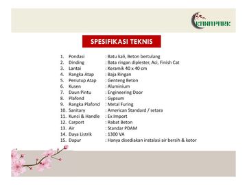 Cluster Taka Rumah dengan Harga Menarik @Kana Park di Tangerang