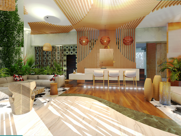 Penthouse con alberca privada, cenote natural y amenidades de lujo