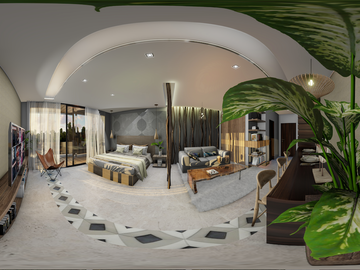 Penthouse con alberca privada, cenote natural y amenidades de lujo