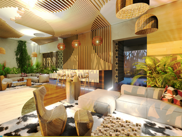 Penthouse con alberca privada, cenote natural y amenidades de lujo