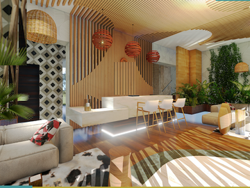 Penthouse con alberca privada, cenote natural y amenidades de lujo