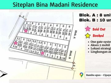 Rumah murah 1 lantai bebas banjir di bambu apus dekat RS umum