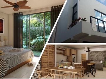 Casa con alberca en residencial privado en Tulum, en venta.