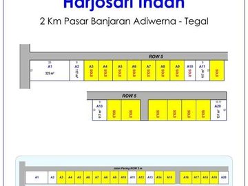 Kavling Perumahan Barat Pasar Banjaran Tegal SHM Per-Unit
