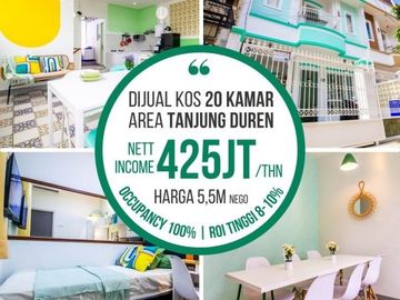 JUAL RUMAH KOS-KOSAN BARU SUDAH FULL TANJUNG DUREN MURAH