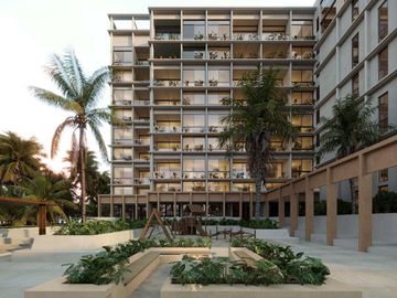 Departamento de Playa  en preventa en Chicxulub Puerto, Yucatán