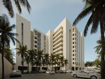 Departamento de Playa  en preventa en Chicxulub Puerto, Yucatán