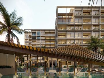 Departamento de Playa  en preventa en Chicxulub Puerto, Yucatán