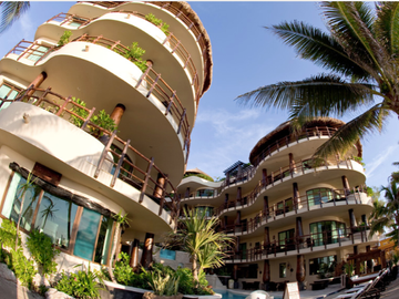 Departamento frente al mar con jacuzzi, spa, alberca climatizada y club de playa