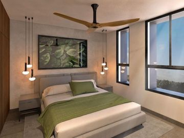 Departamento con parque, area de asador, pet-friendly, en venta Mérida.