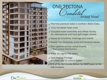 Condotel Units in One Tectona Woodlands with Free Golf Rights