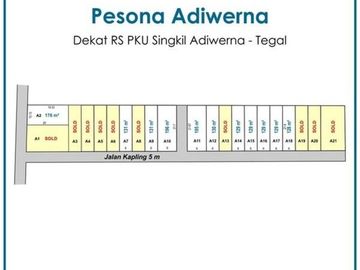 Kapling Perumahan Tegal, Legalitas SHM Per Unit, Dekat RS PKU Singkil