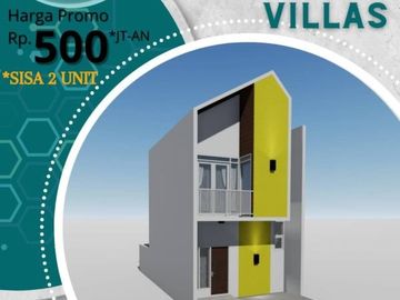 Rumah Minimalis 2 Lantai Hanya 500 Jutaan Sisa 2 Unit
