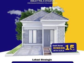 Rumah murah dijual dengan lokasi strategis pinggir jalan utama Babelan Bekasi