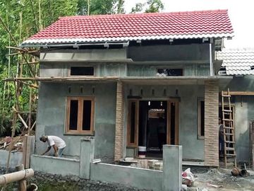 Rumah baru proses bangun di Gancahan, Godean