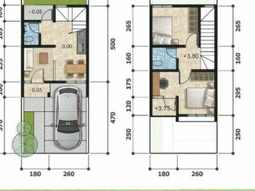 Rumah 2 Lantai Strategis promo cash 350Juta di Babelan