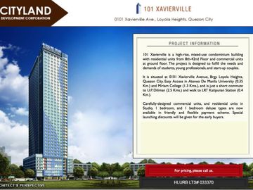 CONDO IN KATIPUNAN, XAVIERVILLE, PRE SELLING AFFORDABLE
