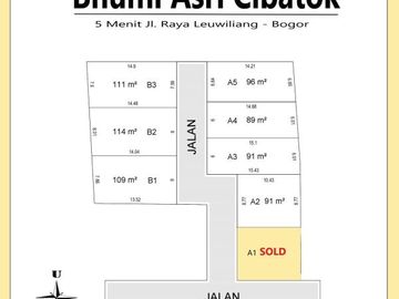 Tanah Murah Bogor 1 Jt-an, Angsur 12X Non Bunga