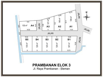 Tanah Standar Perumahan Di Utara Jl.Solo: Prambanan Elok 3