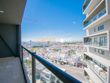 Departamento de 2 rec en handiko towers, en el centro de juriquilla, querétaro