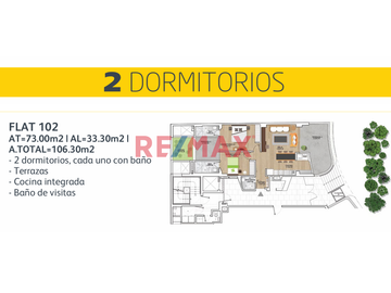 El balance perfecto entre comodidad y estilo. Este exclusivo edificio de sólo 17 departamentos en el límite de Barranco y Miraflores combina diseño ur