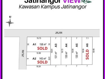 Kavlingan Murah Dekat Kampus SHM Bisa Cicil 12X