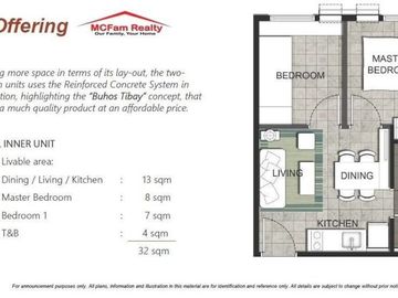 2 Bedroom or Tandem Units Futura East Cainta Near Ateneo