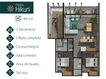DEPARTAMENTO EN VENTA EN BAHIA DE BANDERAS, NAYARIT