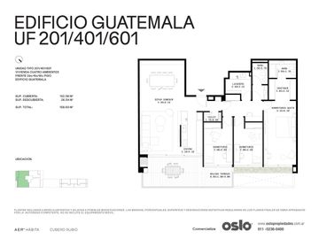 2 ambientes 88m2 en AER HABITA - Palermo Hollywood