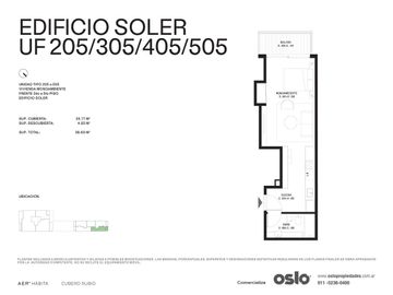 2 ambientes 88m2 en AER HABITA - Palermo Hollywood
