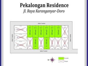 Tanah Dekat Jl. Karanganyar-Doro Pekalongan, SHM, Harga 700 Rb-an