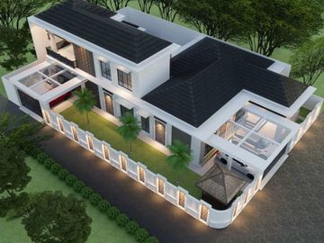 di jual rumah mewah full interior dan isi di jalan cemarah kipas komplek pemda pekanbaru