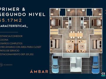 DEPARTAMENTOS  AMBAR (YA EN CONSTRUCCIÓN) EN FRACCIONAMIENTO PERLA DEL ORIENTE