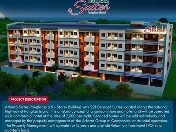 Condotel Fully Furnished Studio Type in Atharra Suites Panglao| BOHOLANA REALTY