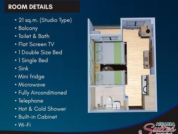 Condotel Fully Furnished Studio Type in Atharra Suites Panglao| BOHOLANA REALTY