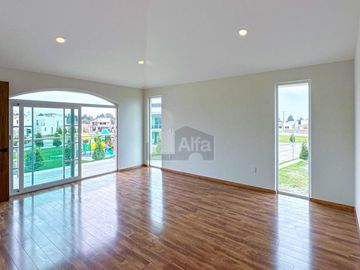 Casa en venta en Metepec con 4 habitaciones y diseño Californiano