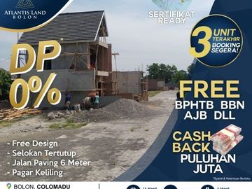 Rumah DP 0% Lokasi di Colomadu