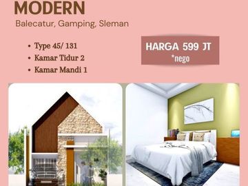 Rumah Cantik Minimalis SHM komplit dekat kampus UMBY