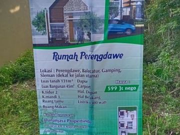 Rumah Cantik Minimalis SHM komplit dekat kampus UMBY
