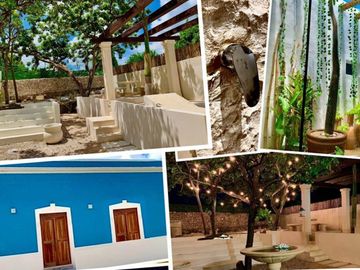 Casa con alberca privada, doble altura, jardin interior, bar con columpios, cerc
