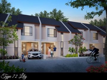 Rumah cluster baru 2 lantai Free biaya di Setu bekasi timur