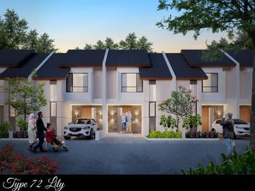 Rumah cluster baru 2 lantai Free biaya di Setu bekasi timur