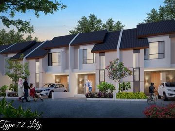 Rumah cluster baru 2 lantai Free biaya di Setu bekasi timur