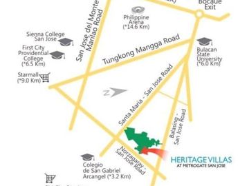 house for sale in sjdm bulacan Heritage Villas at Metrogate San Jose JILLIAN MODEL