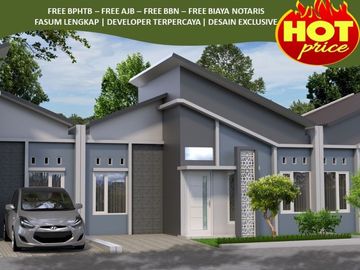 Posisi Hook Rumah Dekat kota Bebas Banjir 2KT Tipe 25/107