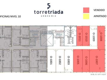 Oficina en Venta en Torre Triada en Col. México