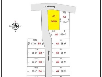 Tanah Perumahan Area Cibinong; Hanya 2 Jtan