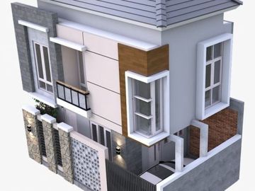 Rumah Baru Rp 785 Juta, 2 Lnt, di Pancoran Mas, Depok. LT 50