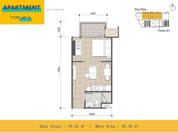 Apartemen Upper West Di CBD 55 BSD City Diskon 5 %